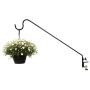 Ashman Black Deck Hook 37 Inches Length 1/2 Inch Diameter, Made of Premium Metal, Super Strong, Ideal for Bird Feeders, Plant Hangers, Hanging Baskets, Humming Bird Feeders attaches to Deck Railing