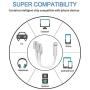 iPhone Adapter & Splitter, [Apple MFi Certified] 2 in 1 Dual Lightning Headphone Jack AUX Audio and Charge Adaptor Dongle Cable Compatible for iPhone 11 pro/Xs Max/XR/X/8/7 Support All iOS System