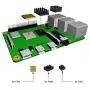 Jun-Electron 9 Layers Case with Fan for Raspberry Pi 4 Model B, for Raspberry Pi 4B Case with Heatsink