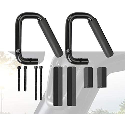 Auxmart Front Grab Handle Grab Bar for 2007-2017 Jeep Wrangler 2/4 Door - Pair