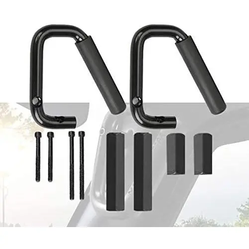Auxmart Front Grab Handle Grab Bar for 2007-2017 Jeep Wrangler 2/4 Door - Pair Auxmart Front Grab Handle Grab Bar for 2007-2017 Jeep Wrangler 2/4 Door - Pair