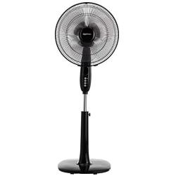 Amazon Basics Oscillating Dual Blade Standing Pedestal Fan with Remote - 16-Inch