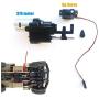 MaxMetal WPL RC Car Split Transfer Speed Gearbox 2 Speed Transmission with 370 Motor+Servo with Metal Drive Shaft for WPL B14 B24 B16 B36 C14 C24