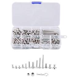 RC Screw Kit, Metal Stainless Steel Screw Kit with Box for Traxxas Slash 4x4 Short Truck Car Remote Control Spare Parts Accessory Fix Component