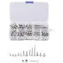 Alomejor RC Screws Metal RC Truck Screw Parts Stainless Steel RC Car Off-Road Crawler Car Screws Kit with Box