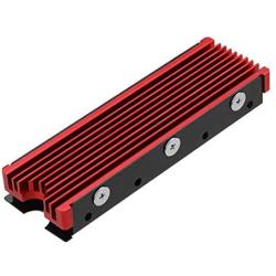 NVMe Heatsinks for M.2 2280mm SSD Double-Sided Cooling Design（red）