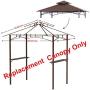 ABCCANOPY Grill Shelter Replacement Canopy Roof ONLY FIT for Gazebo Model L-GZ238PST-11 (Brown)