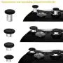 EASEGMER 11 pcs Metal Thumbsticks Magnetic Base D-Pads Replacement Parts, Swap Analog Joysticks Accessories Fit for PS4, Pro,Slim Controllers (Black) EASEGMER 11 pcs Metal Thumbsticks Magnetic Base D-Pads Replacement Parts, Swap Analog Joysticks Accessories Fit for PS4, Pro,Slim Controllers (Black)