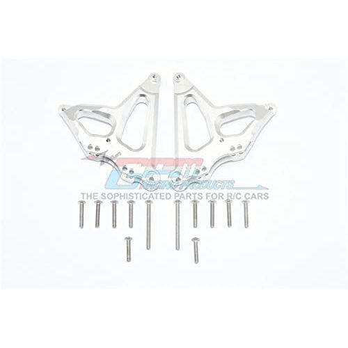GPM for Traxxas Unlimited Desert Racer 4X4 (#85076-4) Upgrade Parts Aluminum Rear Damper Mount - 1Pr Set Silver