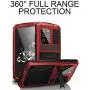 Case Compatible with Samsung S20 Plus(6.7''), (Military Grade Drop Protection)(Dustproof) Heavy Duty Rugged Military Cover with Kickstand Compatible with Samsung Galaxy S20 Plus(2020),Red
