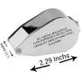 40X Illuminated Jeweler LED UV Lens Loupe Magnifier with Metal Construction and Optical Glass, with Kare and Kind Retail Package (40X x 25 mm, Silver) 40X Illuminated Jeweler LED UV Lens Loupe Magnifier with Metal Construction and Optical Glass, with Kare and Kind Retail Package (40X x 25 mm, Silver)