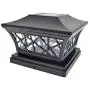 iGlow 8 Pack Black 6 x 6 Solar Post Light SMD LED Deck Cap Square Fence Outdoor Garden Landscape PVC Vinyl Wood iGlow 8 Pack Black 6 x 6 Solar Post Light SMD LED Deck Cap Square Fence Outdoor Garden Landscape PVC Vinyl Wood