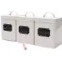 Home By Jackie X321 Cream White Set of 5 Metal Food Tin Canister/Bread Bin/Container/Box/Set (Cream) Home By Jackie X321 Cream White Set of 5 Metal Food Tin Canister/Bread Bin/Container/Box/Set (Cream)