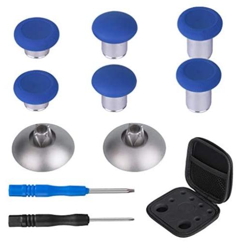 8 in 1 Metal Thumbsticks Joysticks Replacement for Xbox One, Swap Magnetic Analog Stick Grips, Controller Buttons Accessory Parts with Repair Kit Compatible with Xbox one Elite Series1/ X/S / PS4