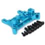 HobbyCrawler for 1/18 Wltoys A959 Front/Rear Shock Tower Absorber Board A969 A979 K929 Metal RC Model Car Upgrades Parts(Blue)