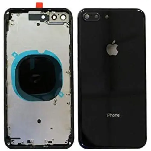Back Housing Assembly Metal Frame w/Back Glass(OEM) - Camera Frame and Lens for iPhone 8 Plus (Black) Back Housing Assembly Metal Frame w/Back Glass(OEM) - Camera Frame and Lens for iPhone 8 Plus (Black)
