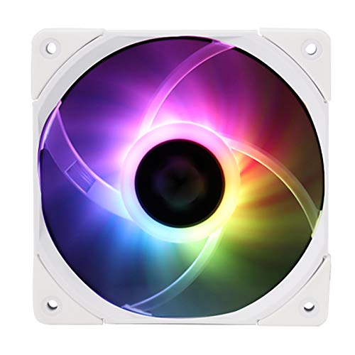 Thermalright TL-C12015W-S RGB 120mm Computer PC Case Fan Quiet 4 Pin ARGB Fan Gaming PC Computer Cooler Fan White