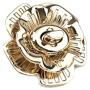 Quluxe 4 Pcs Purses Locks Clutches Closures, Flower Shaped Metal Twist Locks, Purse Closure Turn Locks Twist Locks Turn Locks for Purses- Gold