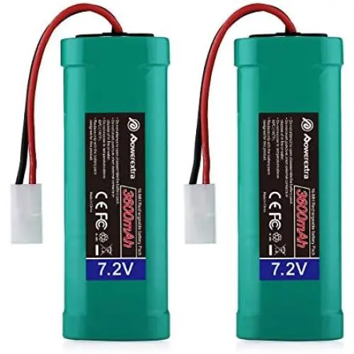 Magolin 7.2V 3600mAh 2Pack High Capacity 6-Cell NiMH Battery Packs with Standard Tamiya Connectors Compatiable with RC Cars, RC Truck, RC Airplane, RC Helicopter, RC Boat etc. Magolin 7.2V 3600mAh 2Pack High Capacity 6-Cell NiMH Battery Packs with Standard Tamiya Connectors Compatiable with RC Cars, RC Truck, RC Airplane, RC Helicopter, RC Boat etc.