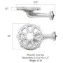 GasOne 50270 Banjo Propane Burner Head Part 10 in Diameter, 200,000BTU
