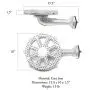 GasOne 50270 Banjo Propane Burner Head Part 10 in Diameter, 200,000BTU GasOne 50270 Banjo Propane Burner Head Part 10 in Diameter, 200,000BTU