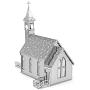 Fascinations Metal Earth Old Country Church 3D Metal Model Kit