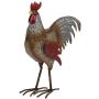 Jetlinkcrafts JK78631 Metal Rooster Hen Statues Chicken Garden Figurines Sculpture for Outdoor Patio Yard Decoration
