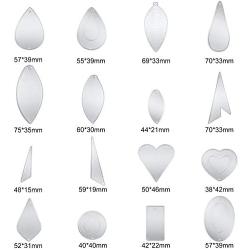 16 Pieces Earring Cutting Dies with 110 Pieces Earrings Making Supplies Kit, Teardrop Leaf Die Cuts Metal Cutting Dies with Ear Hooks and Jump Rings for DIY Earrings Crafts