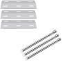 Gloryshine Replacement Stainless Steel Burners & Stainless Steel Heat Plates for Ducane Gas Barbecue Grill 30400040