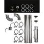 SPEAKEASY Distillers - Reflux Column Still, 7-tube Condenser and Dephlegmator, Dual Purpose Tower - configure as reflux or pot still, 2 inch tri-clamp, Stainless Steel AISI304