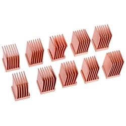 Alphacool 17425 GPU RAM Copper Heatsinks 6,5x6,5mm - 10pcs Air Cooling Passive Coolers