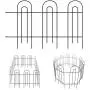 MIXXIDEA Garden Fence Border Metal Decorative Garden Fencing Folding Rustproof Wrought Iron Garden Fence Animal Barrier Landscape Wire Fencing Edge Flower Bed Border Outdoor 14 Panel 31.5inx20ft Black MIXXIDEA Garden Fence Border Metal Decorative Garden Fencing Folding Rustproof Wrought Iron Garden Fence Animal Barrier Landscape Wire Fencing Edge Flower Bed Border Outdoor 14 Panel 31.5inx20ft Black
