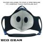 Anti Pollution Face Mask with Military Grade Activated Carbon Protection | Anti Smoke, Exhaust Gas, Dust, Pollen | Running, Walking, Cycling and other Outdoor Activities (Ice Dust)