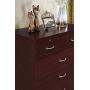 Hodedah HI70DR Mahogany Chest of Drawers with Locks