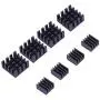 Mudder 8 Piece Black Aluminum Heatsink Cooler Cooling Kit for Raspberry Pi 3, Pi 2, Pi Model B+ Mudder 8 Piece Black Aluminum Heatsink Cooler Cooling Kit for Raspberry Pi 3, Pi 2, Pi Model B+