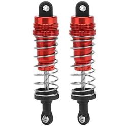 Vbest life 2 Pcs Shock Struts Damper, Metal Shock Struts Damper RC Spare Parts for 1/14 WLtoys 144001 RC Model(Red)