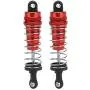 Vbest life 2 Pcs Shock Struts Damper, Metal Shock Struts Damper RC Spare Parts for 1/14 WLtoys 144001 RC Model(Red)