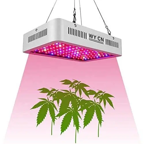 LED Grow Light 1000W, WY CN Upgraded Full Spectrum Dual chip Plant Grow Light with Daisy Chain Design for Hydroponic Indoor Plants, Seeding, Flowering Fruiting Grow lamp( 10W LEDs 100Pcs) LED Grow Light 1000W, WY CN Upgraded Full Spectrum Dual chip Plant Grow Light with Daisy Chain Design for Hydroponic Indoor Plants, Seeding, Flowering Fruiting Grow lamp( 10W LEDs 100Pcs)