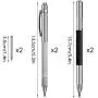 6 Pieces Engraving Pen Tip Scriber Includes 2 Tungsten Carbide Scribers with Magnet, 2 Double Head Scribers and 2 Replacement Tip, Metal Etching Engraving Pen for Metal Glass Ceramics Stone Wood 6 Pieces Engraving Pen Tip Scriber Includes 2 Tungsten Carbide Scribers with Magnet, 2 Double Head Scribers and 2 Replacement Tip, Metal Etching Engraving Pen for Metal Glass Ceramics Stone Wood