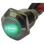 ESUPPORT 12V Car Vehicle Green LED Light Momentary Speaker Horn Push Button Metal Switch 16mm