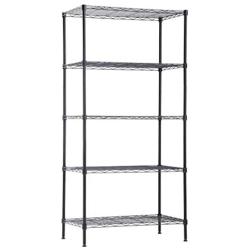 Wire Shelving Unit Metal Shelf Organizer Heavy Duty Wire Rack Storage Unit NSF Certification Commercial Grade Rack Utility for Bathroom Office Kitchen (14'' Dx24 Wx60 H)