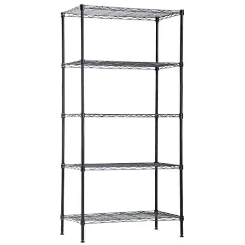 Wire Shelving Unit Metal Shelf Organizer Heavy Duty Wire Rack Storage Unit NSF Certification Commercial Grade Rack Utility for Bathroom Office Kitchen (14'' Dx24 Wx60 H) Wire Shelving Unit Metal Shelf Organizer Heavy Duty Wire Rack Storage Unit NSF Certification Commercial Grade Rack Utility for Bathroom Office Kitchen (14'' Dx24 Wx60 H)