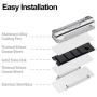 J&D ARGB M.2 Heatsink, Aluminum Alloy M.2 Heatsink SSD Cooler with 5V 3Pin ARGB Light and Thermal Pad, Compatible with SATA NVMe NGFF 2280 M.2 SSD