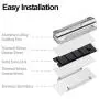 J&D ARGB M.2 Heatsink, Aluminum Alloy M.2 Heatsink SSD Cooler with 5V 3Pin ARGB Light and Thermal Pad, Compatible with SATA NVMe NGFF 2280 M.2 SSD J&D ARGB M.2 Heatsink, Aluminum Alloy M.2 Heatsink SSD Cooler with 5V 3Pin ARGB Light and Thermal Pad, Compatible with SATA NVMe NGFF 2280 M.2 SSD