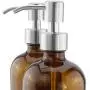 Stainless Steel Replacement Lotion Pump Parts, 28-400 (6 pack); Silver-Colored Brushed Metal Soap Dispensers Fit Standard 8oz / 16oz Boston Round 28/400 Neck Bottles Stainless Steel Replacement Lotion Pump Parts, 28-400 (6 pack); Silver-Colored Brushed Metal Soap Dispensers Fit Standard 8oz / 16oz Boston Round 28/400 Neck Bottles