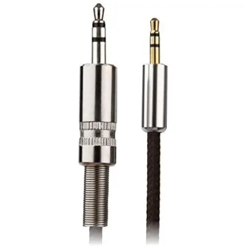 REYTID Replacement Audio Cable Compatible with Sennheiser HD200 HD210 HD270 HD490 HD495 HD500 HD570 HD590 EH2200 EH2700 Headphones - Braided Metal - Part 091581