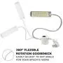 LED Lamp Magnetic Base, 30 LEDs, Extra Long Flexible Gooseneck, Sewing Machine, Work Light for Workbench, Metal Lathe, Machinist, Bench Grinder, Band Saw, Drill Press, Desk, flexable Light with DISC