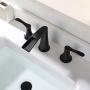 PARLOS Waterfall Widespread Bathroom Faucet Double Handles with Metal Pop Up Drain & cUPC Faucet Supply Lines, Oil Rubbed Bronze , Demeter 1431803 PARLOS Waterfall Widespread Bathroom Faucet Double Handles with Metal Pop Up Drain & cUPC Faucet Supply Lines, Oil Rubbed Bronze , Demeter 1431803