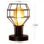 Magland Small Lamp Retro Industrial Lamps Metal Shade Table Lamp Black UL Listed Magland Small Lamp Retro Industrial Lamps Metal Shade Table Lamp Black UL Listed