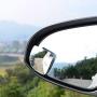 Ampper Fan Shape Blind Spot Mirror, HD Glass Frameless Stick on Adjustabe Few Convex Wide Angle Rear View Mirror for Car Blind Spot, Pack of 2